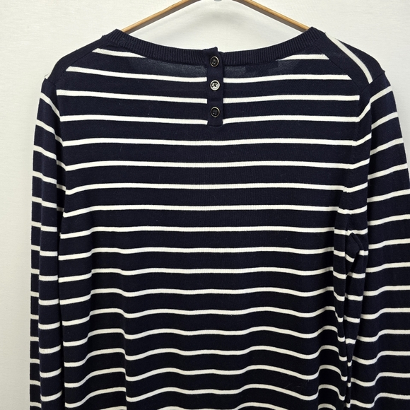 Talbots Striped Corgi Sweater Size Medium - Picture 8 of 10